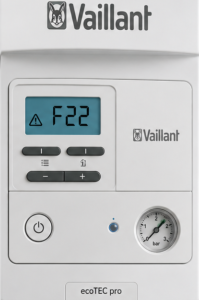 vaillant fault 22 error code