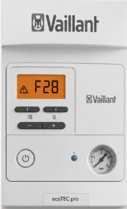 vaillant f28 fault code