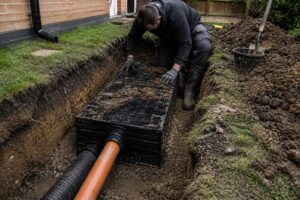 repairing a soakaway in residential homes